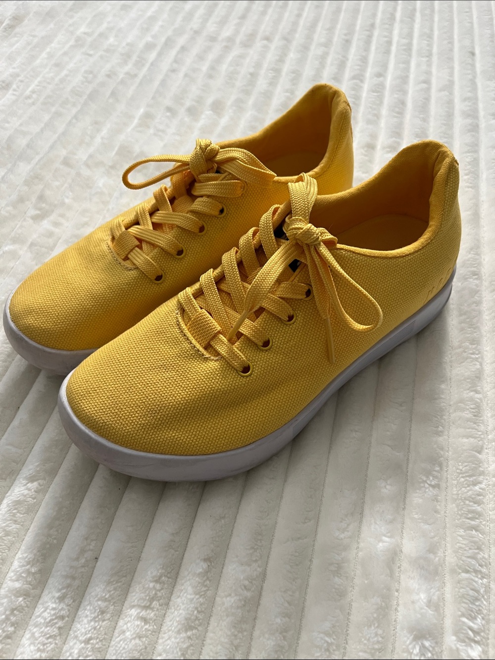 NOBULL Yellow Canvas Low-Top Sneakers